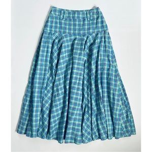 Dolce & Gabbana Vintage Y2K 00s Gingham Maxi Skirt